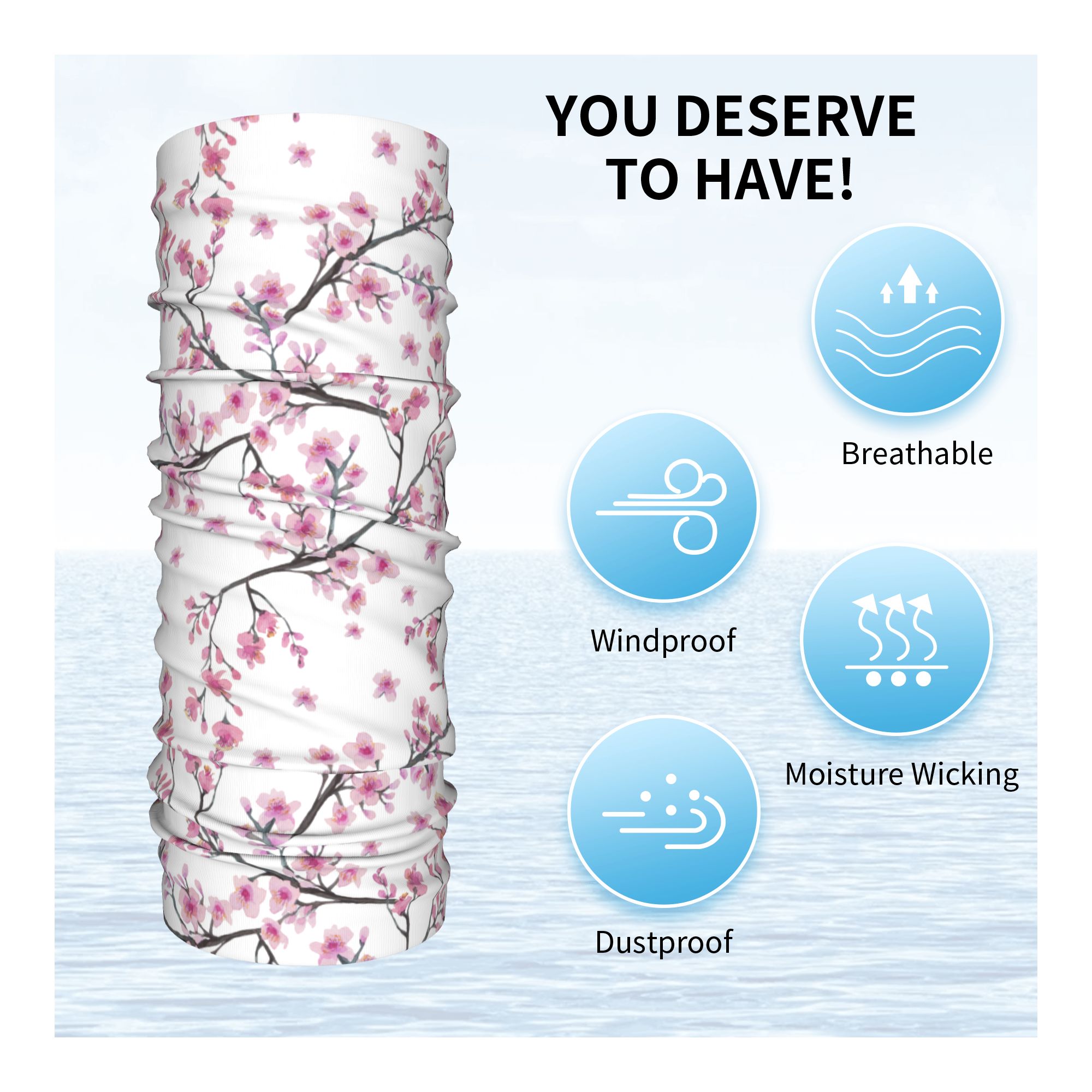 Japonya Sakura Kiraz Çiçekleri - Neck Gaiter Face Cover incelemesi ve fiyatı