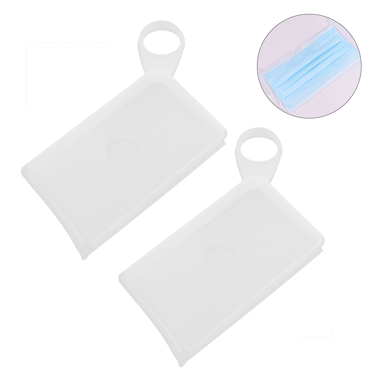 2 Adet Düz Silikon Maske Sakla - Face Mask Storage Box incelemesi ve fiyatı